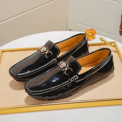 Versace  2020 Mens Leather Loafer - 베르사체 2020 남성용 레더 로퍼 VERS0330,Size(240 - 270).블랙