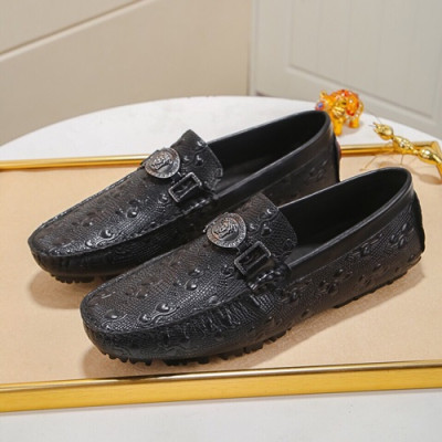 Versace  2020 Mens Leather Loafer - 베르사체 2020 남성용 레더 로퍼 VERS0331,Size(240 - 270).블랙