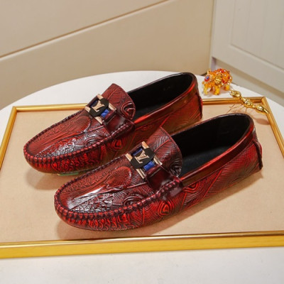 Louis Vuitton 2020 Mens Leather Loafer - 루이비통 2020 남성용 레더 로퍼 LOUS0677,Size(240 - 270).레드