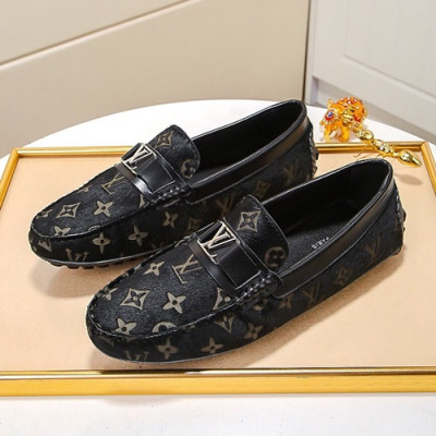 Louis Vuitton 2020 Mens Horse Fur Loafer - 루이비통 2020 남성용 마모 로퍼 LOUS0678,Size(240 - 270).블랙