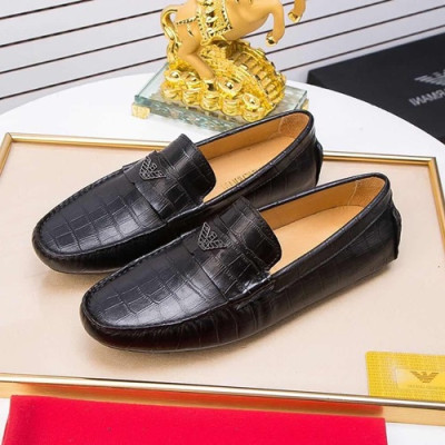 Armani 2020 Mens Leather Loafer - 알마니 2020 남성용 레더 로퍼 ARMS0166.Size (240 - 270).블랙