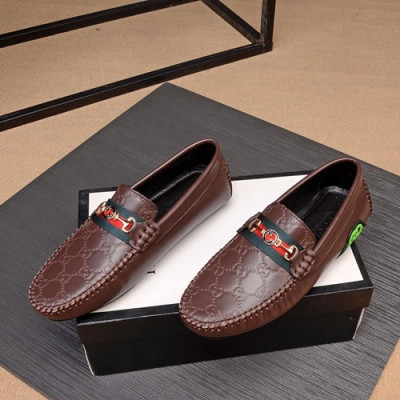 Gucci 2020 Mens Leather Loafer - 구찌 2020 남성용 레더 로퍼 GUCS0758,Size(240 - 275).브라운