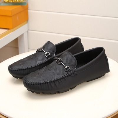 Louis Vuitton 2020 Mens Leather Loafer - 루이비통 2020 남성용 레더 로퍼 LOUS0718,Size(240 - 275).블랙