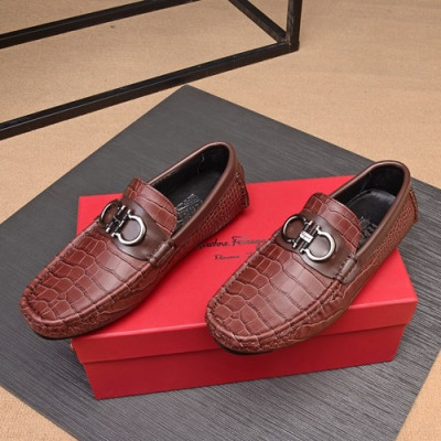 Ferragamo  2020 Mens Leather Loafer - 페라가모 2020 남성용 레더 로퍼 FGMS0253 ,Size(240 - 270).레드브라운