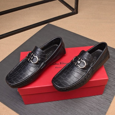 Ferragamo  2020 Mens Leather Loafer - 페라가모 2020 남성용 레더 로퍼 FGMS0254 ,Size(240 - 270).블랙