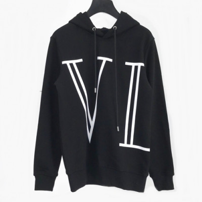 [발렌티노]Valentino 2020 Mens Logo Casual Cotton Hoodie - 발렌티노 2020 남성 로고 캐쥬얼 코튼 후디 Val0347x.Size(m - 2xl).블랙