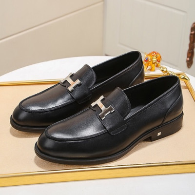 Hermes 2020 Mens Leather Loafer - 에르메스 2020 남성용 레더 로퍼 HERS0279,Size(240 - 270).블랙