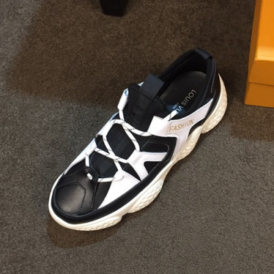 Louis Vuitton 2020 Mens Leather Sneakers - 루이비통 2020 남성용 레더 스니커즈 LOUS0745,Size(240 - 270).블랙