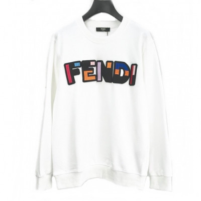 [펜디]Fendi 2020 Mens Logo Crew-neck Cotton Tshirts - 펜디 2020 남성 몬스터 크루넥 코튼 긴팔티 Fen0573x.Size(m - 3xl).화이트