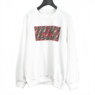 [펜디]Fendi 2020 Mens Logo Crew-neck Cotton Tshirts - 펜디 2020 남성 몬스터 크루넥 코튼 긴팔티 Fen0575x.Size(m - 3xl).화이트