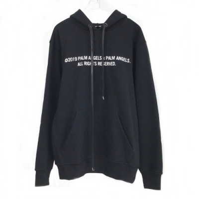 [팜 엔젤스]Palm Angels 2020 Mm/Wm Logo Cotton Hoodie - 팜 엔젤스 2020 남자 로고 코튼 후디 Pam0110x.Size(xs - m).블랙