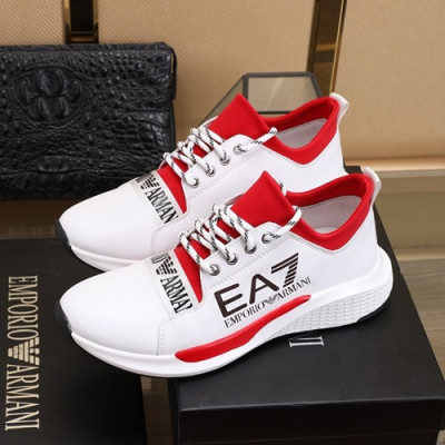 Armani 2020 Mens Leather Sneakers  - 알마니 2020 남성용 레더 스니커즈 ARMS0199,Size(240 - 270).화이트