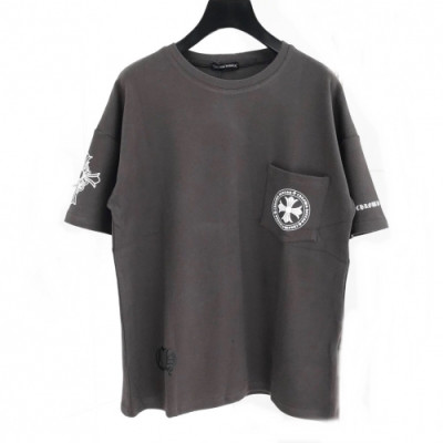 [크롬하츠]Chrome hearts 2020 Mm/Wm Logo Casual Cotton Tshirts - 크롬하츠 2020 남자 로고 캐쥬얼 코튼 반팔티 Chr0136x.Size(s - l).다크그레이