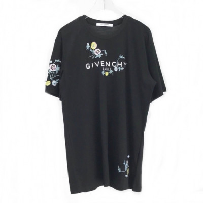 [지방시]Givenchy 2020 Mm/Wm Logo Silket Crew-neck Short Sleeved Tshirts - 지방시 2020 남성 로고 실켓 크루넥 반팔티 Giv0346x.Size(2xs - l). 블랙