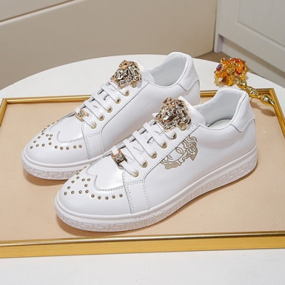 Versace 2020 Mens Leather Sneakers - 베르사체 2020 남성용 레더 스니커즈 VERS0410,Size (240 - 270).화이트