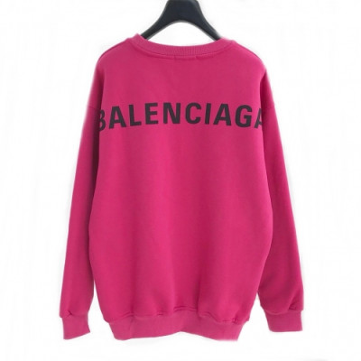 [발렌시아가]Balenciaga 2020 Mens Logo Crew-neck Cotton Tshirts - 발렌시아가 2020 남성 로고 크루넥 코튼 기모 맨투맨 Bal0507x.Size(s - xl).핑크