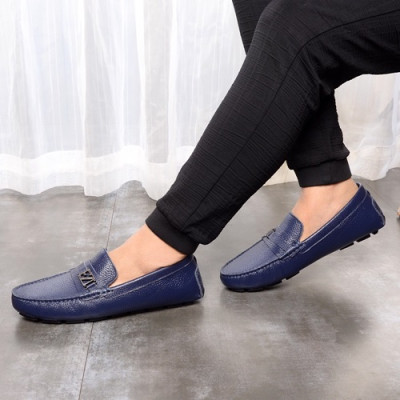 Ermenegildo Zegna  2020 Mens Leather Loafer - 에르메넬질도 제냐 2020 남성용 레더 로퍼 ZEGS0015.Size(240 - 270).블루