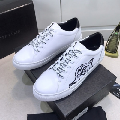 Philipp plein 2020 Mens Leather Sneakers  - 필립플레인 2020 남성용 레더 스니커즈 PPS0199,Size(240 - 270).화이트