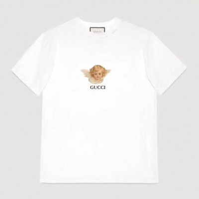 [매장판]Gucci 2020 Mm/Wm Logo Silket Short Sleeved Tshirts - 구찌 2020 남자 로고 실켓 반팔티 Guc02223x.Size(xs - l).화이트