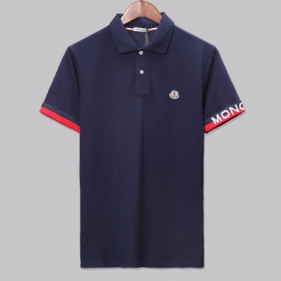 [매장판]Moncler 2020 Mens Logo Cotton Short Sleeved Polo Tshirts - 몽클레어 2020 남성 로고 코튼 폴로 반팔티 Moc01505x.Size(s - 2xl).네이비