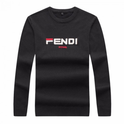 [펜디]Fendi 2020 Mens Logo Crew-neck Wool Sweaters - 펜디 2020 남성 로고 크루넥 울 스웨터 Fen0586x.Size(l - 4xl).다크그레이