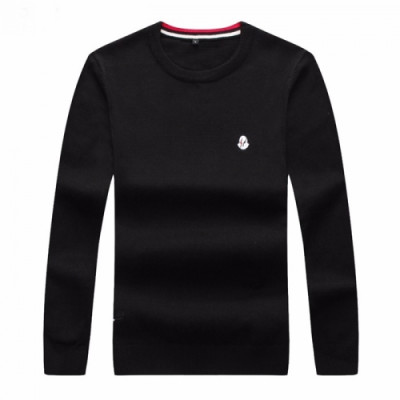 [몽클레어]Moncler 2020 Mens Retro Logo Crew-neck Sweaters - 몽클레어 2020 남성 레트로 로고 크루넥 스웨터 Moc01507x.Size(l - 4xl).블랙