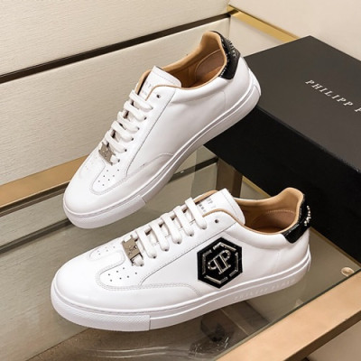 Philipp plein 2020 Mens Leather Sneakers  - 필립플레인 2020 남성용 레더 스니커즈 PPS0202,Size(240 - 270).화이트