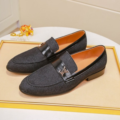 Louis Vuitton 2020 Mens Denim Loafer - 루이비통 2020 남성용 데님 로퍼 LOUS0837,Size(240 - 270).블랙