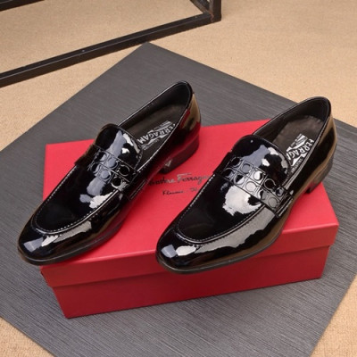 Ferragamo  2020 Mens Leather Loafer - 페라가모 2020 남성용 레더 로퍼 FGMS0287 ,Size(240 - 270).블랙