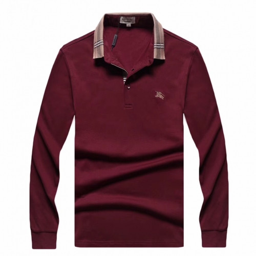 [버버리]Burberry 2020 Mens Logo Casual Cotton Polo Tshirts - 버버리 2020 남성 로고 캐쥬얼 코튼 폴로 맨투맨 Bur02177x.Size(m - 3xl).버건디