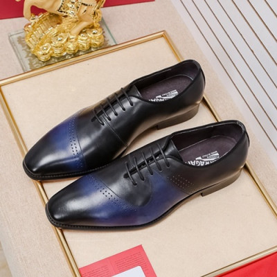 Ferragamo 2020 Mens Leather Oxford Shoes - 페라가모 2020 남성용 레더 옥스퍼드 슈즈 FGMS0290,Size(240 - 275).블루