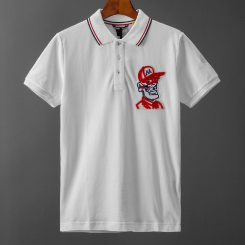 [매장판]Moncler 2020 Mens Logo Cotton Short Sleeved Polo Tshirts - 몽클레어 2020 남성 로고 코튼 폴로 반팔티 Moc01523x.Size(m - 3xl).화이트