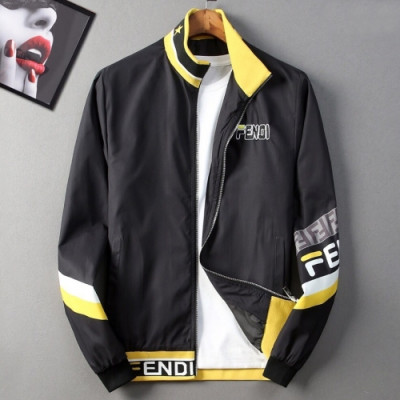 [펜디]Fendi 2020 Mens Logo Casual Jackets - 펜디 2020 남성 로고 캐쥬얼 자켓 Fen0596x.Size(m - 3xl).블랙