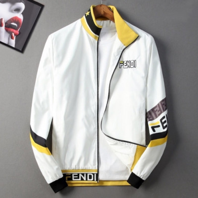 [펜디]Fendi 2020 Mens Logo Casual Jackets - 펜디 2020 남성 로고 캐쥬얼 자켓 Fen0596x.Size(m - 3xl).화이트