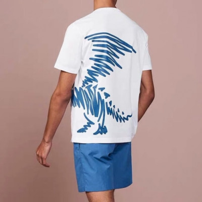 Hermes 2020 Mens Crew-neck Silket Short Sleeved Tshirts - 에르메스 2020 남성 크루넥 실켓 반팔티 Her0396x.Size(s - 2xl).2컬러(화이트/블루)