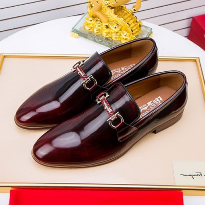 Ferragamo  2020 Mens Leather Loafer - 페라가모 2020 남성용 레더 로퍼 FGMS0296 ,Size(240 - 270).와인