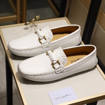 Ferragamo  2020 Mens Leather Loafer - 페라가모 2020 남성용 레더 로퍼 FGMS0299 ,Size(240 - 270).화이트