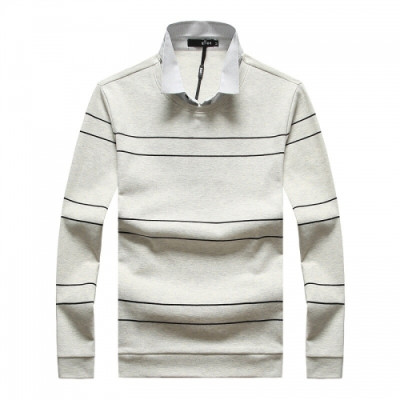 [토미]Tomy 2020 Mens Basic Cotton Polo Tshirts - 토미 2020 남성 베이직 코튼 폴로 긴팔티 Tom0032x.Size(m - 3xl).아이보리