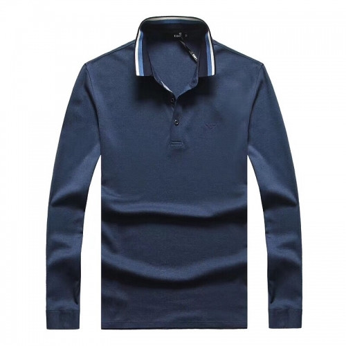 [알마니]Armani 2020 Mens Business Cotton Polo Tshirts - 알마니 2020 남성 비지니스 코튼 폴로 긴팔티 Arm0601x.Size(m - 3xl).블루