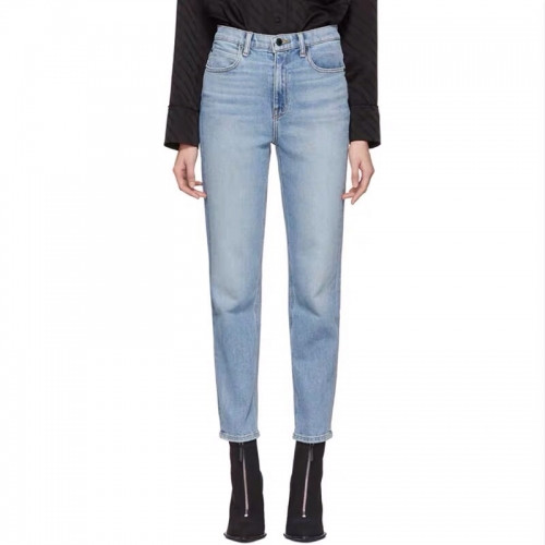 Alexsander Wang Womens Logo Classic Denim Pants - 알렉산더왕 2020 여성 로고 클래식 데님 팬츠 Alw0074x.Size(25 - 30).블루