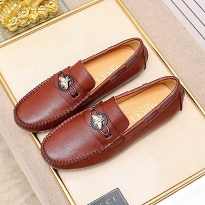 Gucci 2020 Mens Leather Loafer - 구찌 2020 남성용 레더 로퍼 GUCS0936,Size(240 - 270).레드브라운