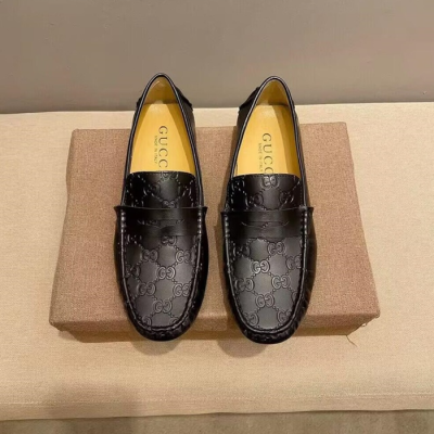 Gucci 2024 Mens Leather Loafer - 구찌 2024 남성용 레더 로퍼 GUCS0943,Size(240 - 275).블랙