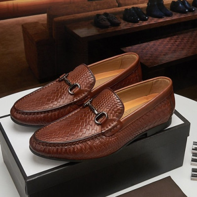 Gucci 2020 Mens Leather Loafer - 구찌 2020 남성용 레더 로퍼 GUCS0950,Size(240 - 270).브라운