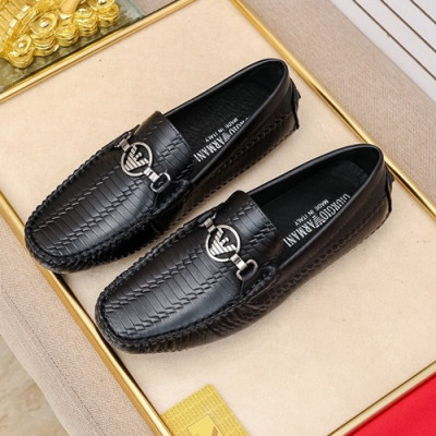 Armani 2020 Mens Leather Loafer - 알마니 2020 남성용 레더 로퍼 ARMS0261.Size (240 - 270).블랙