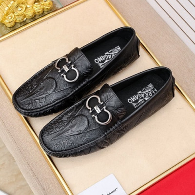 Ferragamo  2020 Mens Leather Loafer - 페라가모 2020 남성용 레더 로퍼 FGMS0316 ,Size(240 - 270).블랙