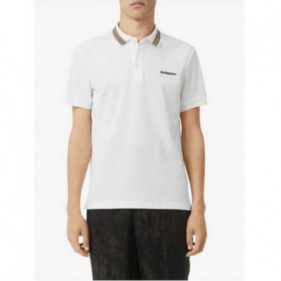 [버버리]Burberry 2020 Mens Logo Cotton Polo Short Sleeved Tshirts - 버버리 2020 남성 로고 코튼 폴로 반팔티 Bur02251x.Size(m - 3xl).화이트