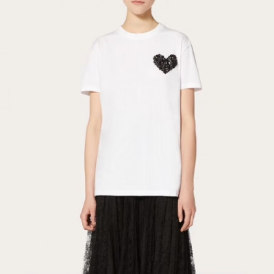 [발렌티노]Valentino 2020 Mm/Wm Cotton Short Sleeved Tshirts - 발렌티노 2020 남자 코튼 반팔티 Val0354x.Size(s - l).화이트