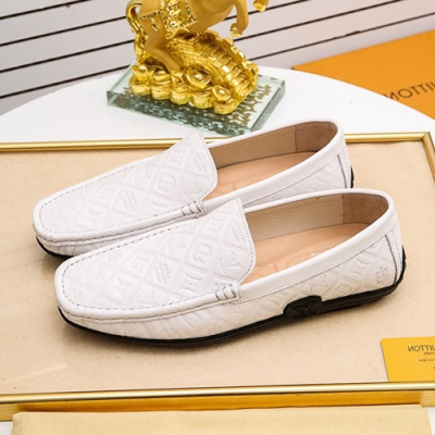 Louis Vuitton 2020 Mens Leather Loafer - 루이비통 2020 남성용 레더 로퍼 LOUS0895,Size(240 - 270).화이트