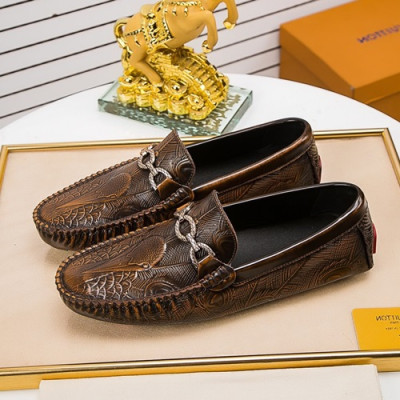 Louis Vuitton 2020 Mens Leather Loafer - 루이비통 2020 남성용 레더 로퍼 LOUS0897,Size(240 - 270).브라운