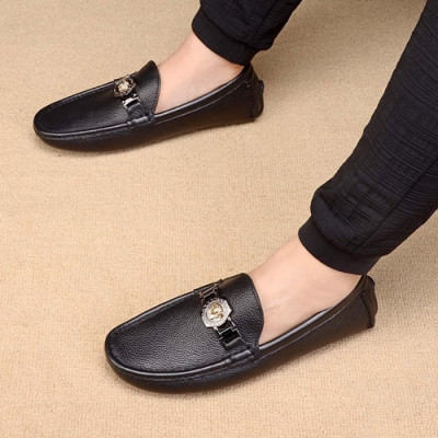 Versace  2020 Mens Leather Loafer - 베르사체 2020 남성용 레더 로퍼 VERS0447,Size(240 - 275).블랙